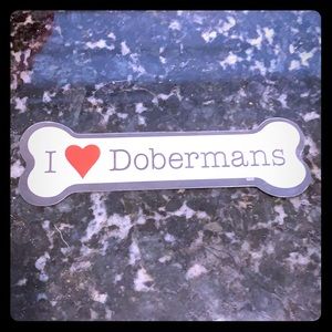 “ I ❤️ Dobermans” - Car Magnet